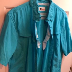 Button down short sleeve top